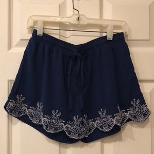 Navy blue shorts